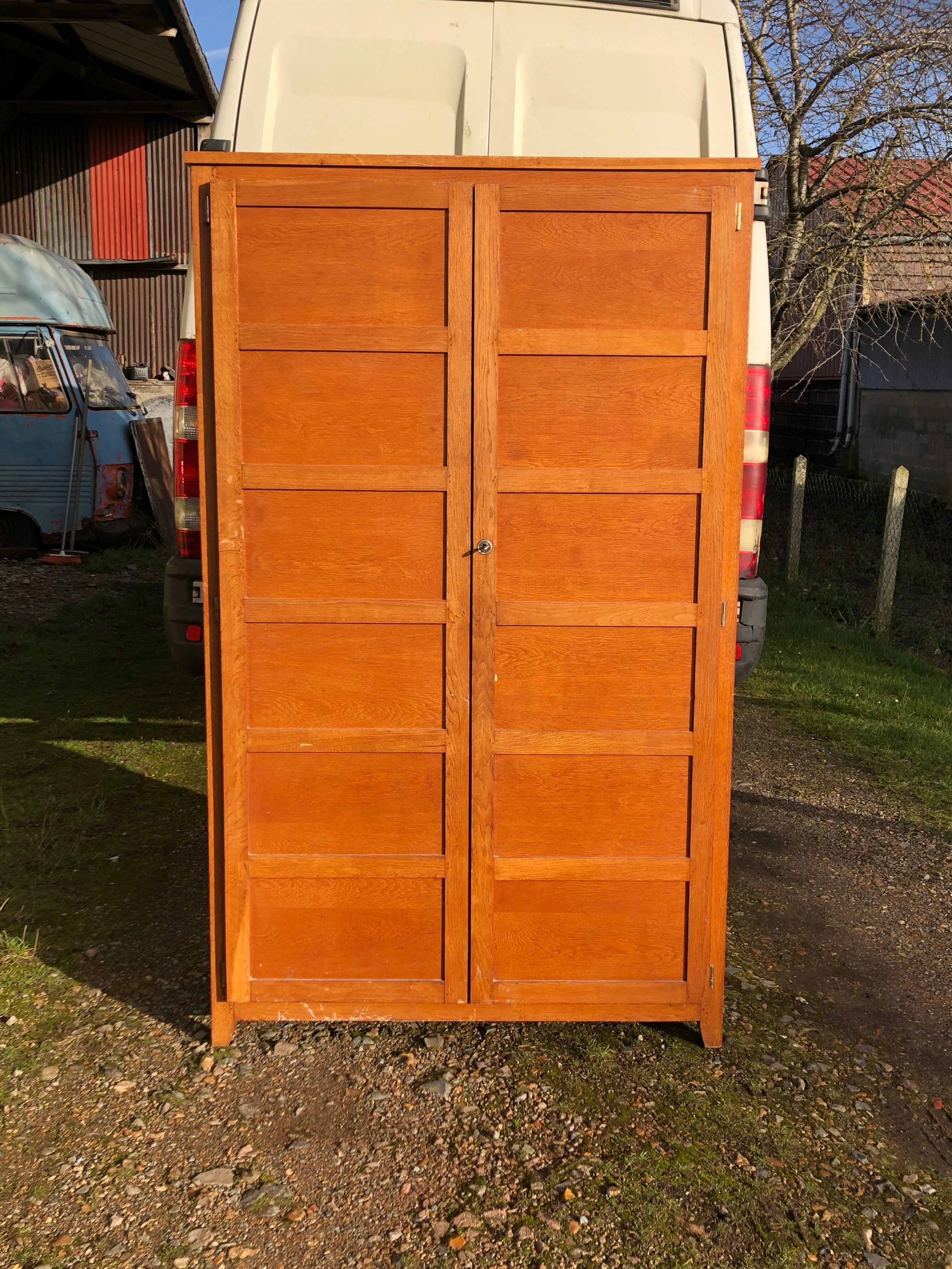 Parisian wardrobe two doors by René Gabriel
