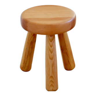 Tabouret scandinave Ingvar Hildingsson mélange de bois de hêtre et de frêne, 1970, Suède.