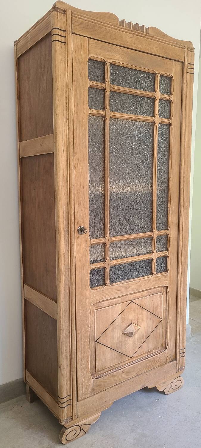 Parisian Art Deco wardrobe Parisian furniture in raw wood