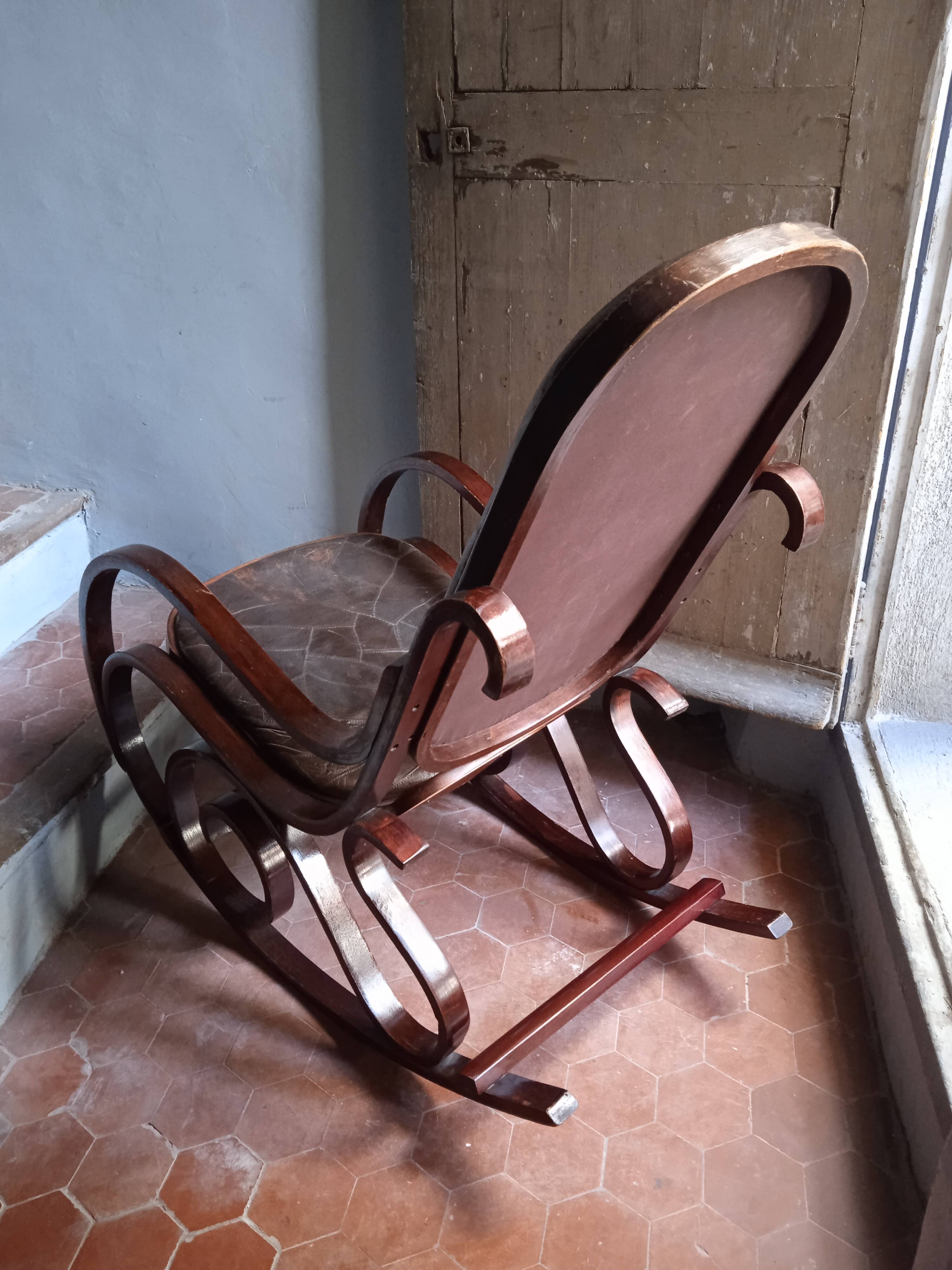 Rocking chair by "Luigi Crassevig"