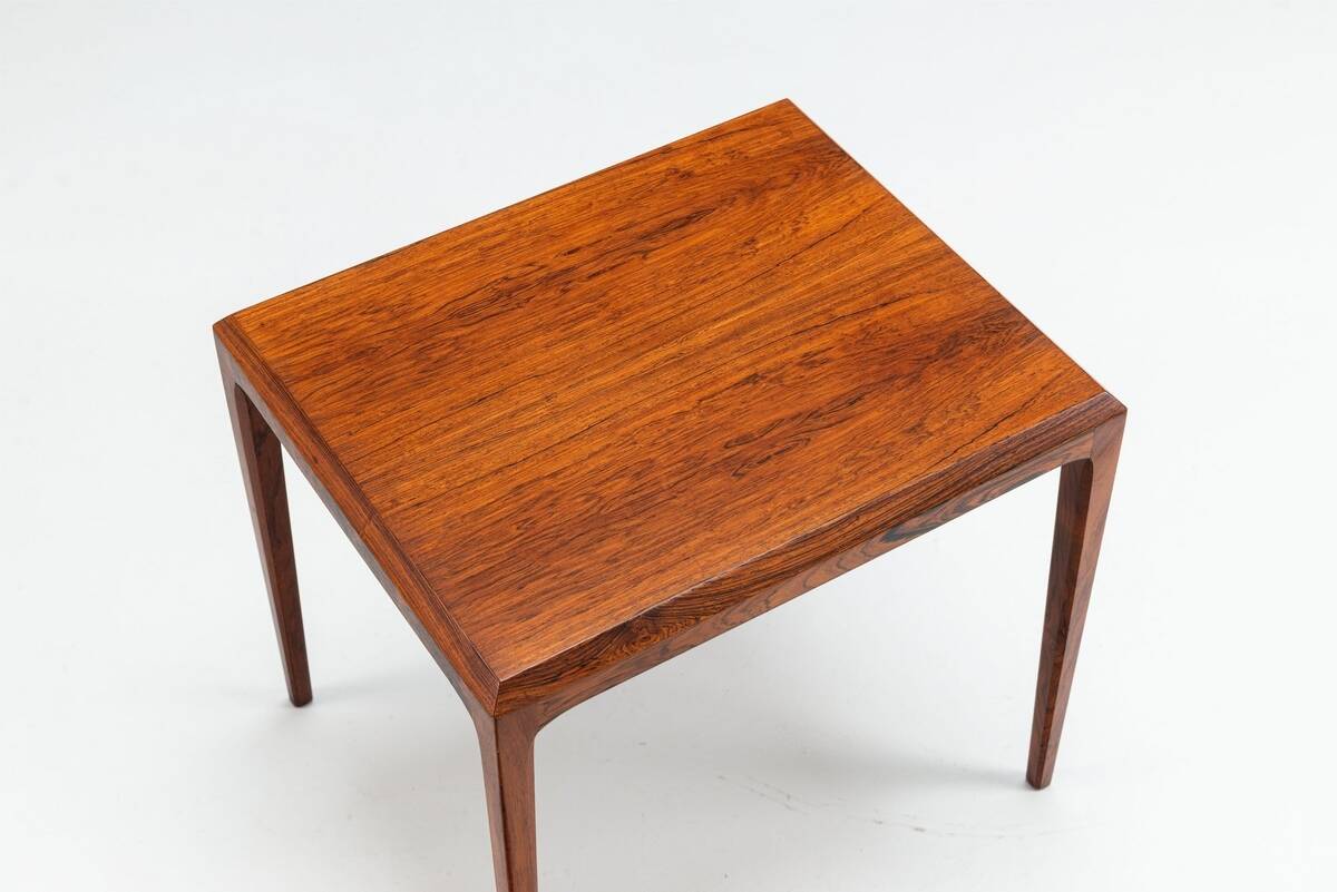 Johannes Andersen set of nesting tables in rosewood Silkeborg Denmark 1960