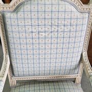 LOUIS XVI STYLE WHITE ARMCHAIR FROM THE 19TH CENTURY REF JE