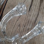 2 bougeoirs cristal