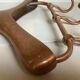 Coat rack gilded metal hanger varnished