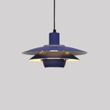 Blue coloured top design lamp by Jeka Metaltryk - Model Viola type 3013-P -
