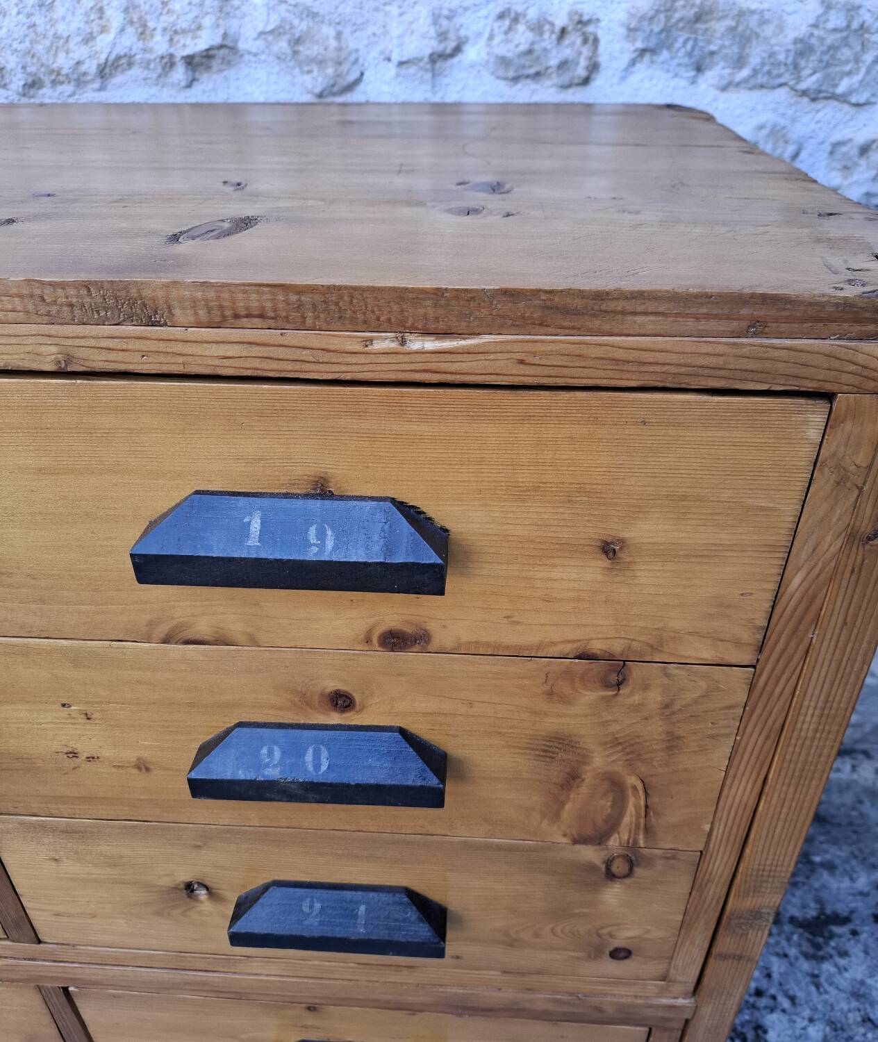 Craft cabinet with drawers