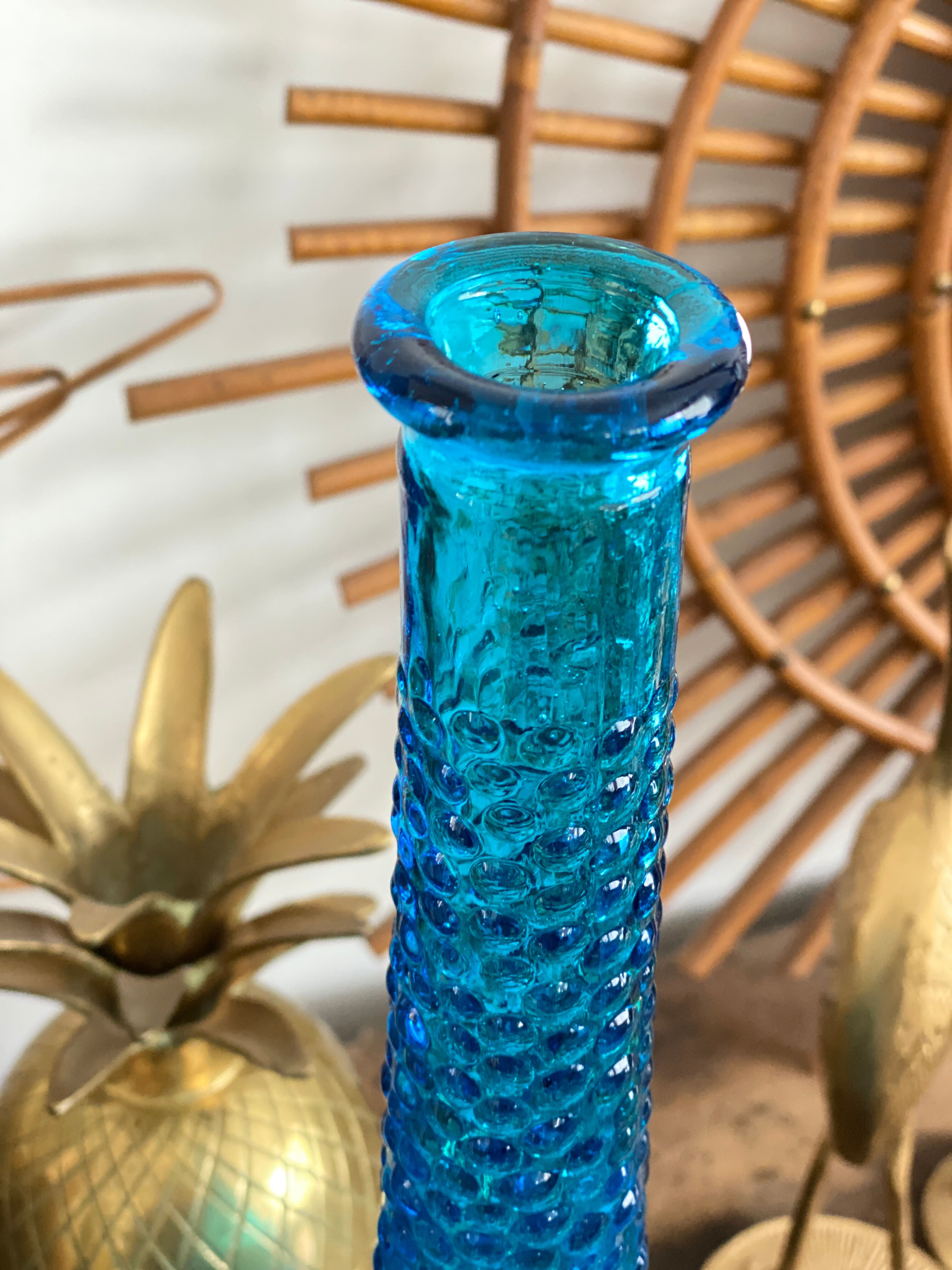 Carafe Empoli bleue turquoise