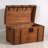 Antique trunk with metal frame (c.1900) #80