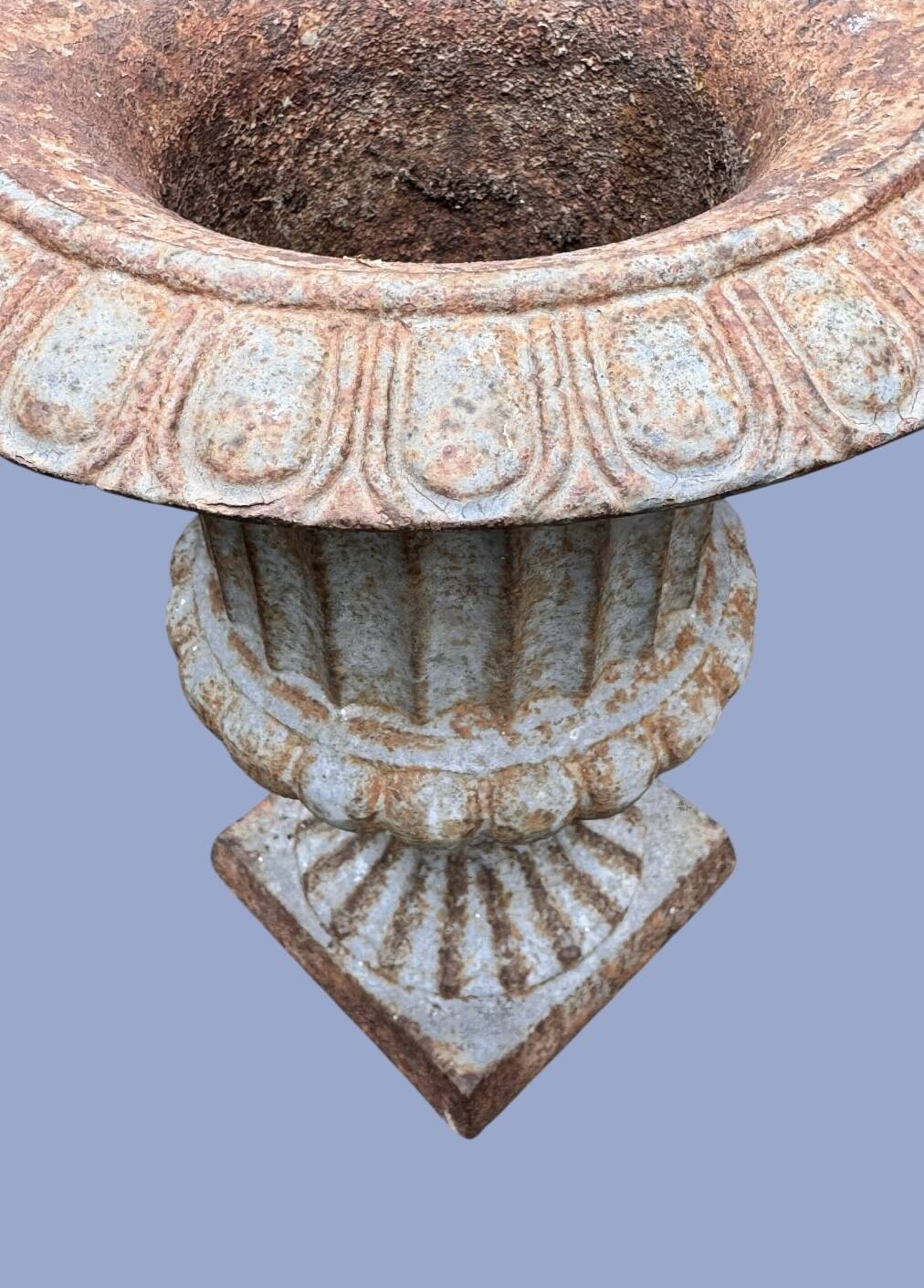 Antique Medici cast iron vase