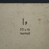 Oil on cardboard by J.-P. Ducos still life 1960 bouquet of flowers