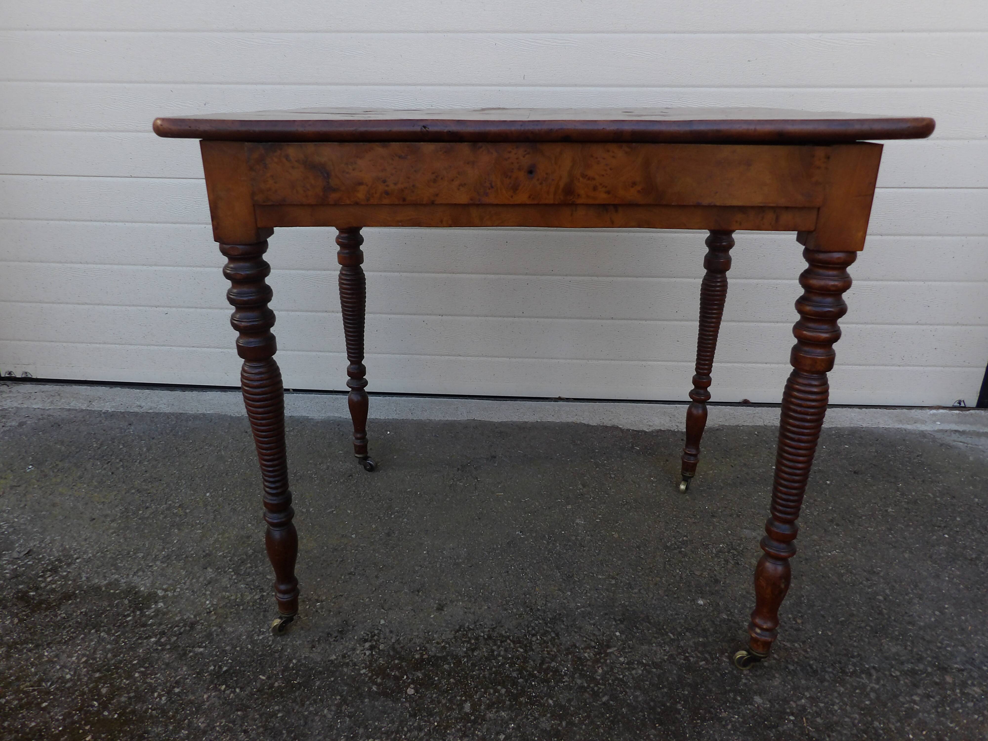 Small table with turned legs, 19th century