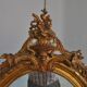 Mirror of style Louis XVI gilded stucco 1880