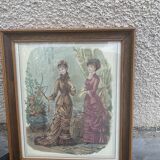 Framed fashion engraving
