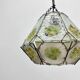 Brutalist glass hanging lamp, 1970s