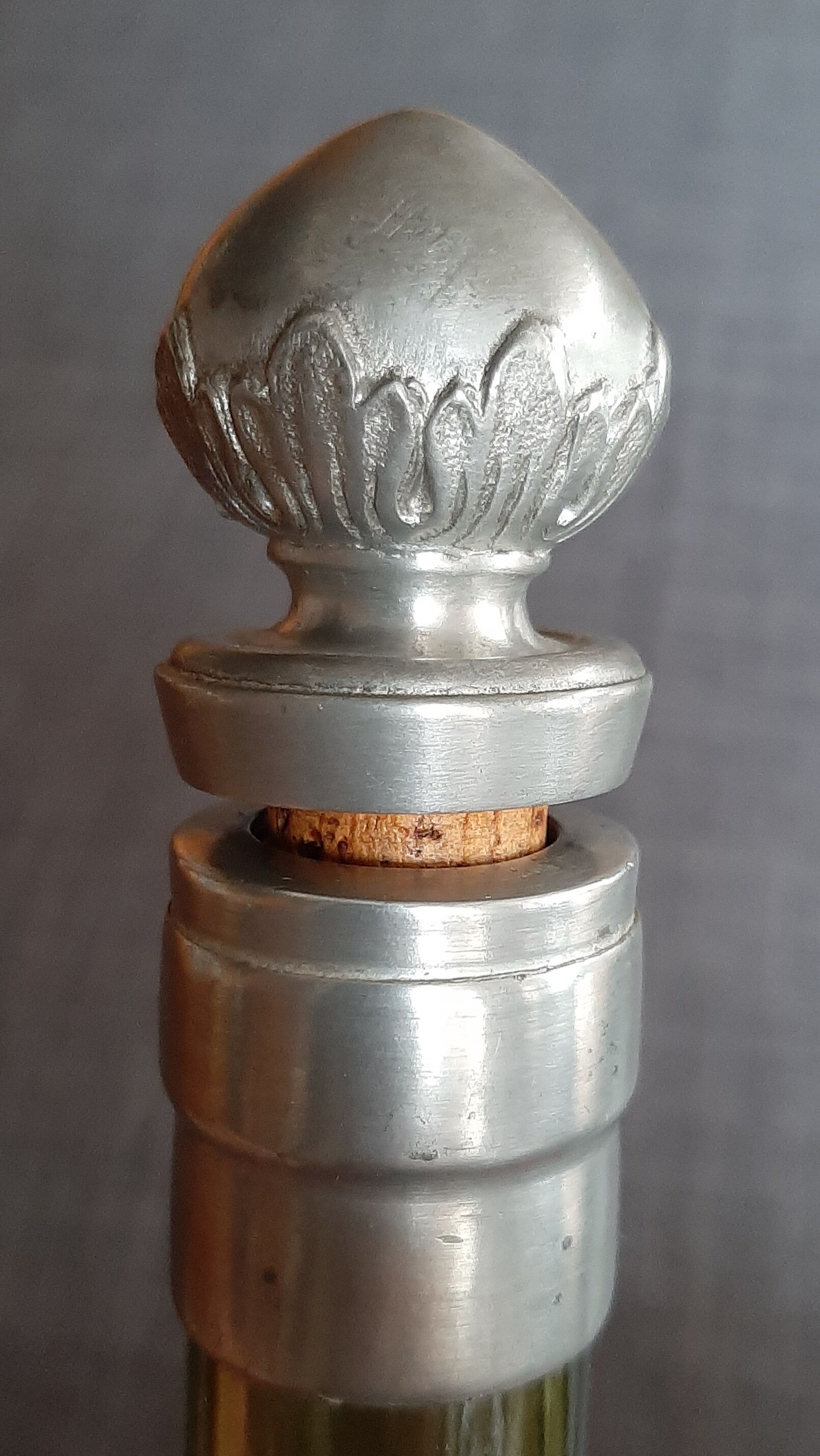 Carafe verre et etain les postainiers hutois