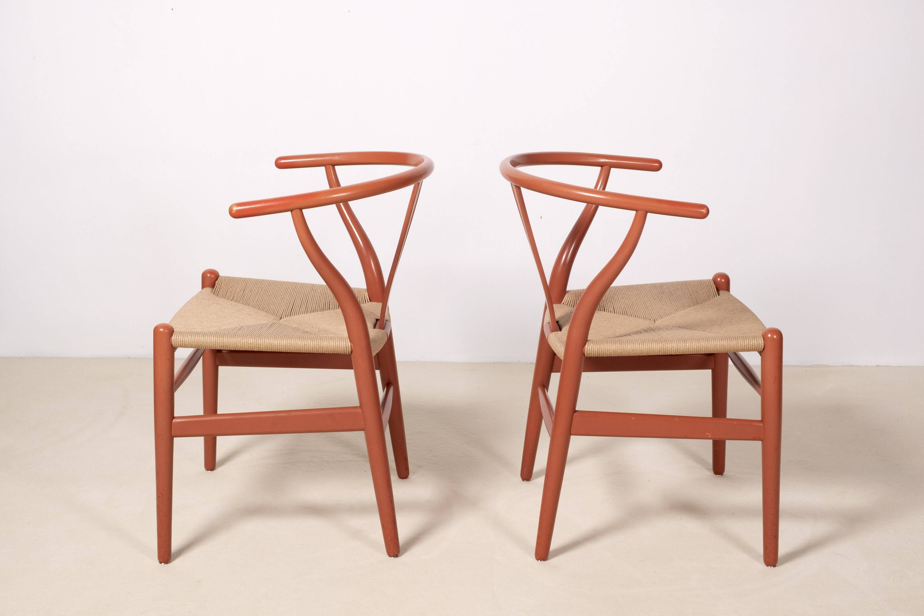 4x Hans J. Wegner Early CH24 Chaise Wishbone, années 1960