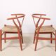 4x Hans J. Wegner Early CH24 Chaise Wishbone, années 1960