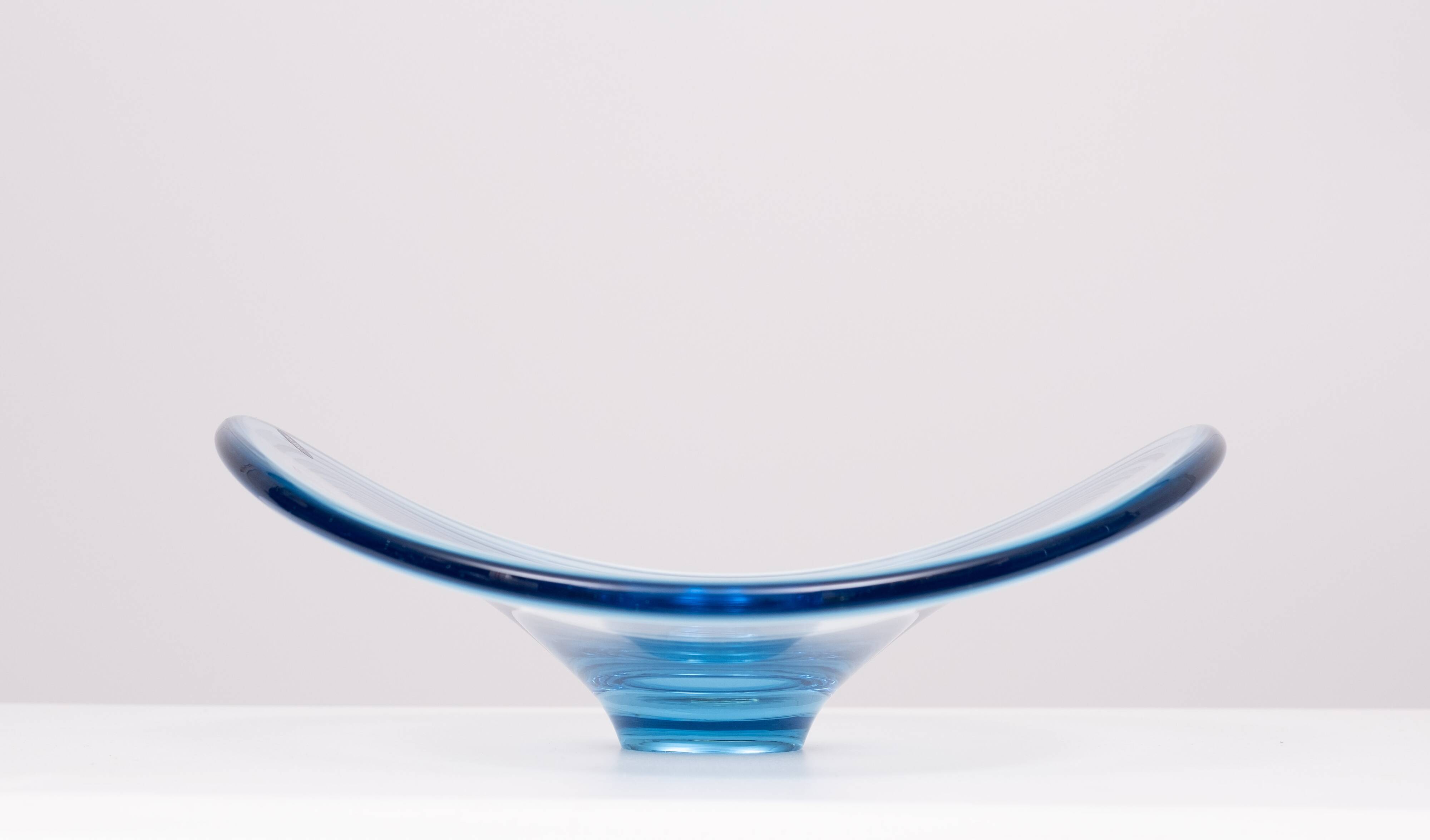 Danish Thule Series Art Glass Bowl by Per Lütken for Holmegaard, 1960s