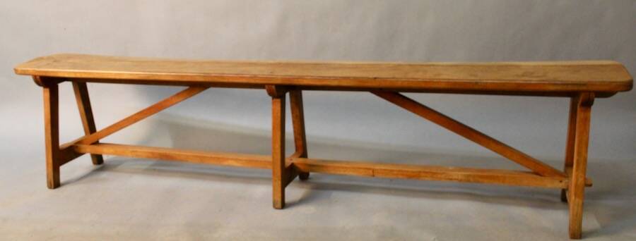 6 Leg Beech Bench