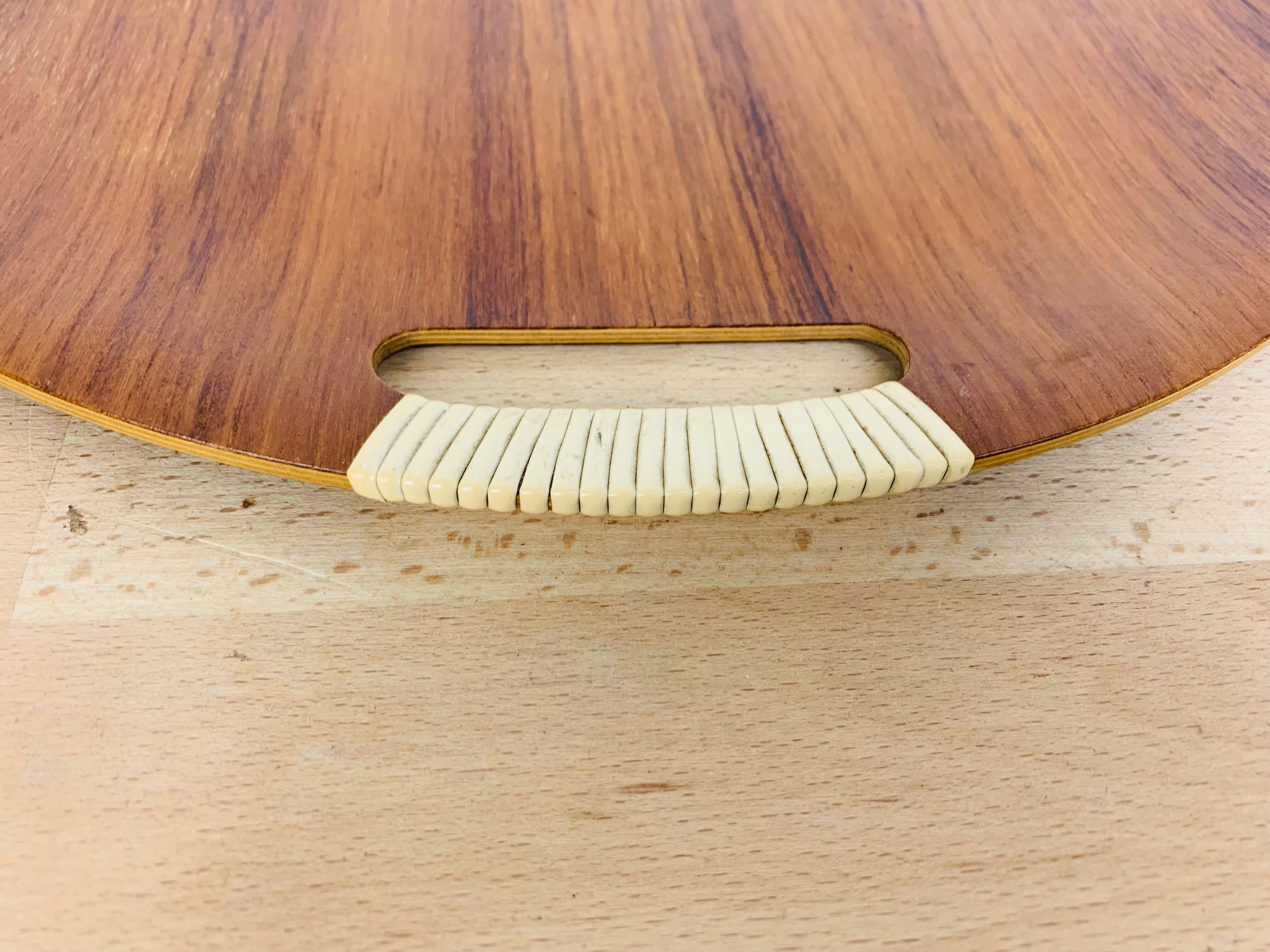 Round top Scandinavian teak 60s