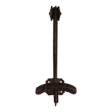 Coat rack Curved metal coat rack with two hooks