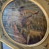 Wooden trumeau and gilded stucco - 175x105cm