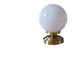 Vintage opaline globe table lamp