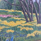 Flower landscape signed 1960