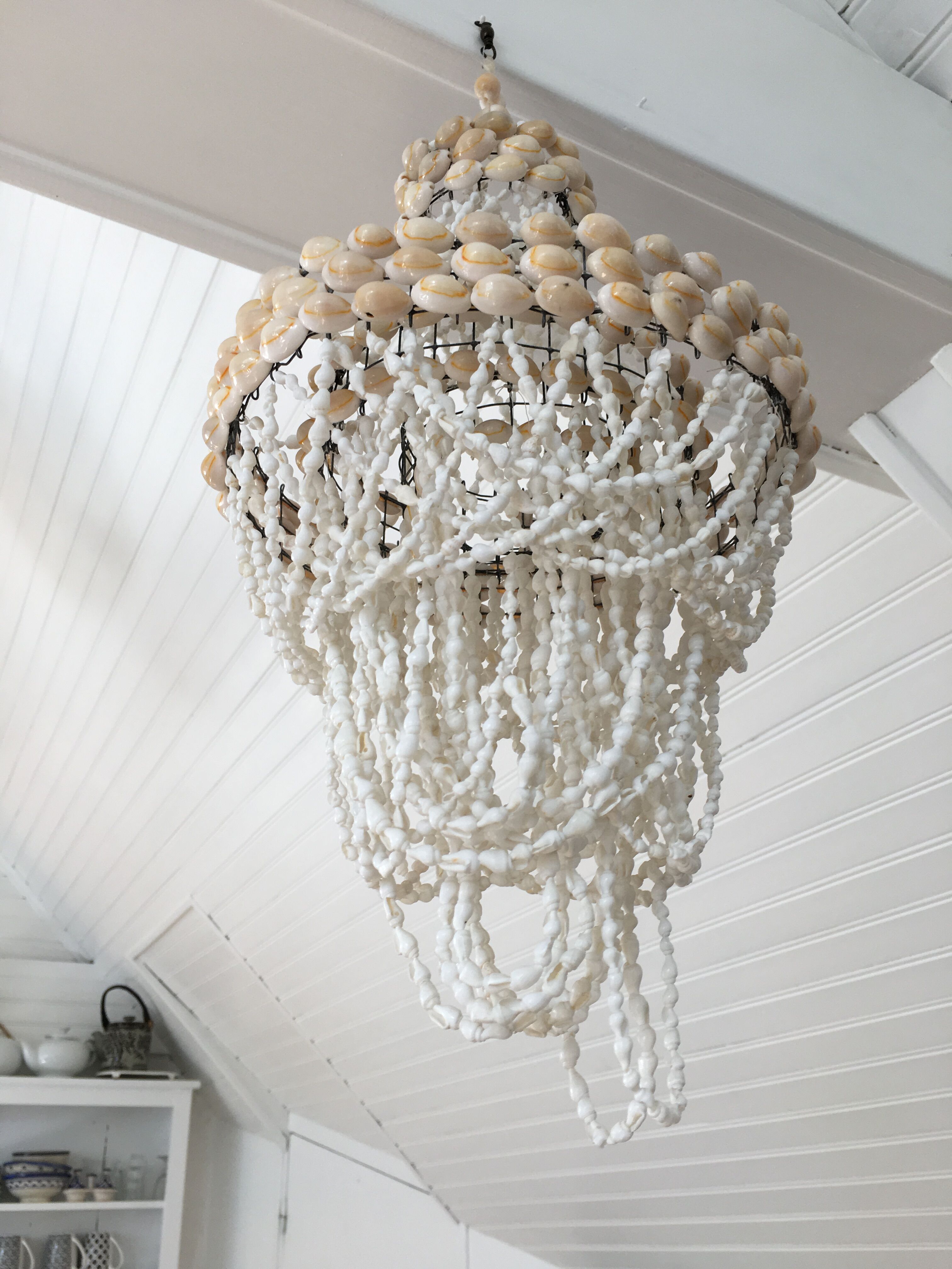 Shell chandelier