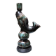 Old fish-shaped ceramic lamp base
