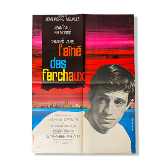 Affiche cinéma originale "l'ainé des ferchaux" jean-paul belmondo 60x80cm