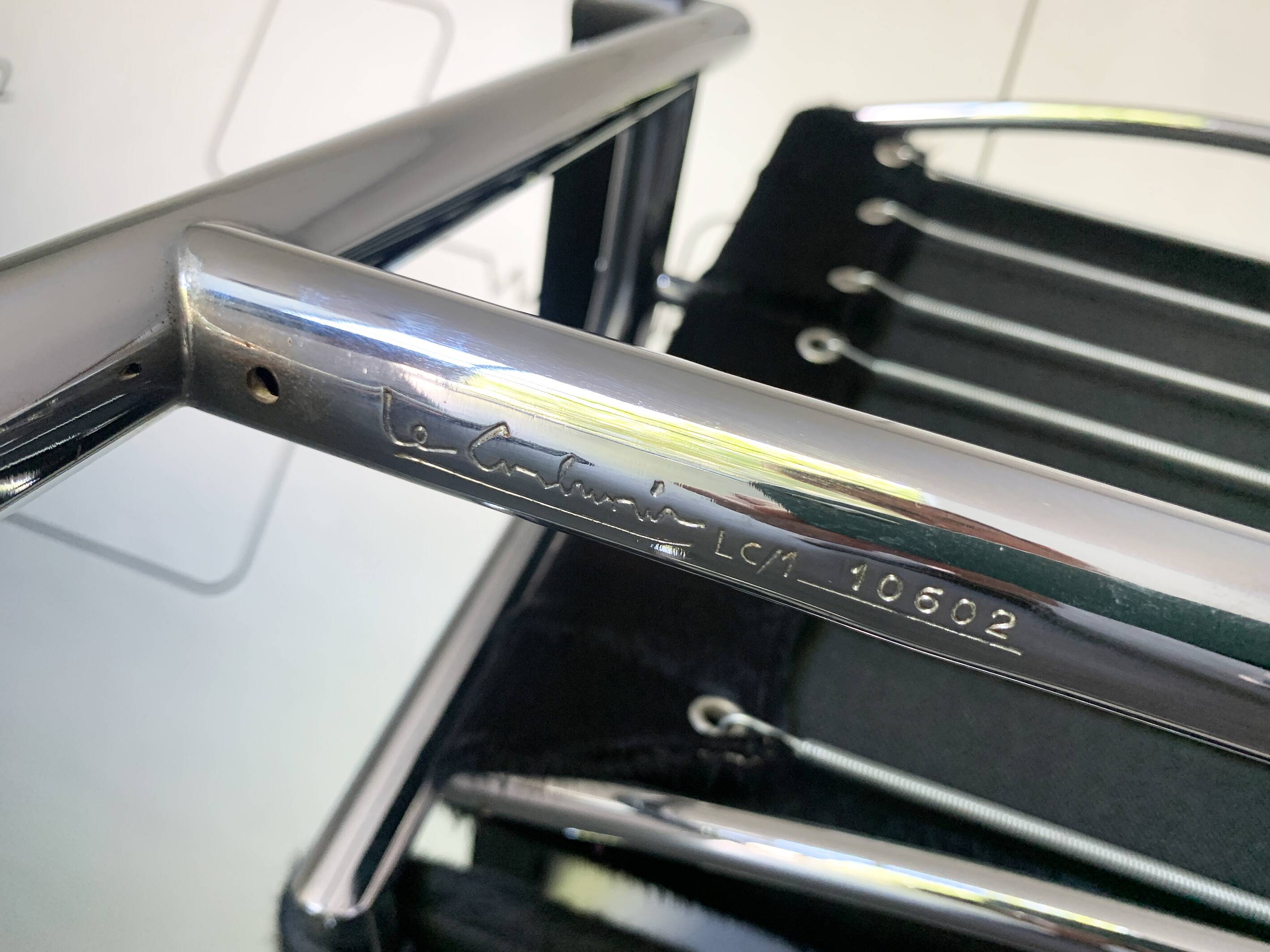 Vintage LC1 Cassina armchair Le Corbusier Charlotte Perriand 1960-70