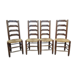 4 straw chairs