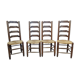 4 straw chairs