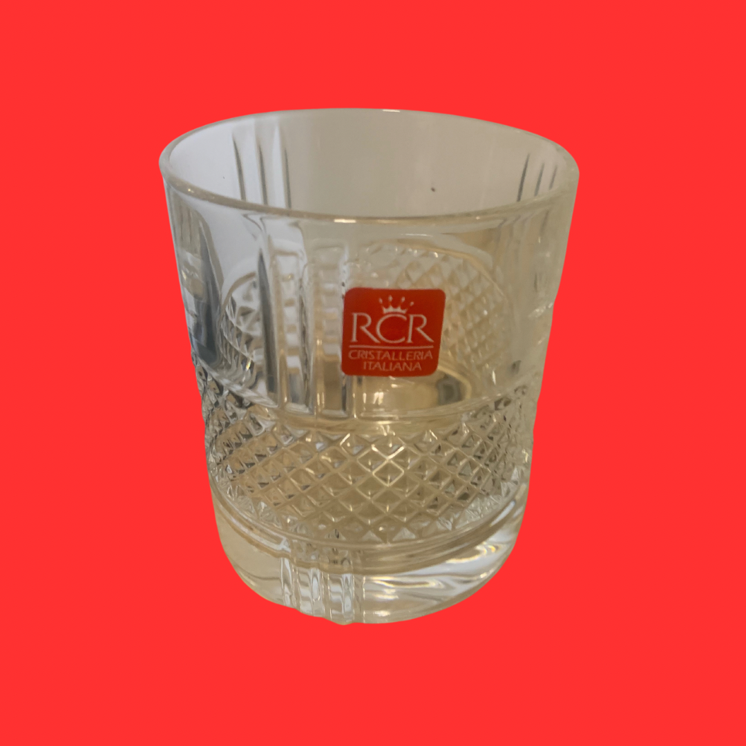 Set of 6 crystal whisky glasses