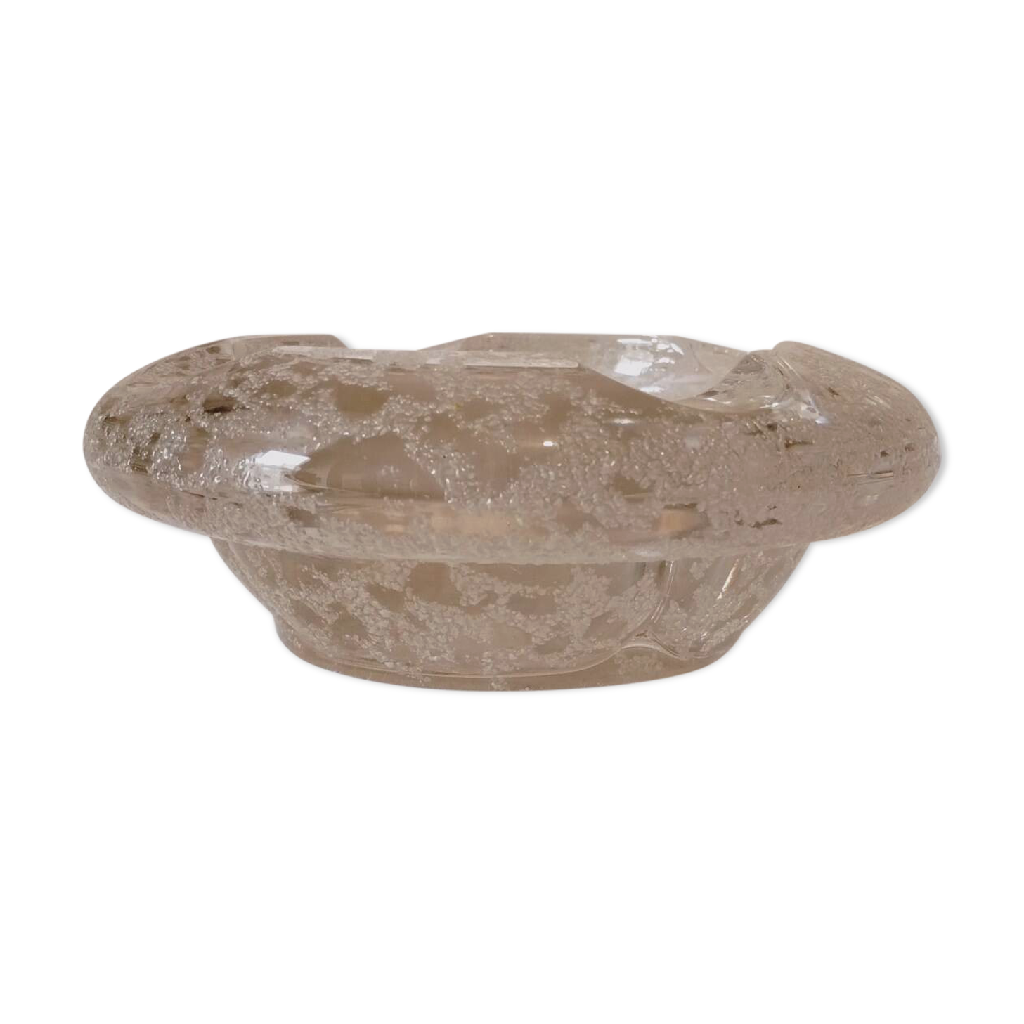 Thick glass ashtray from the 70s