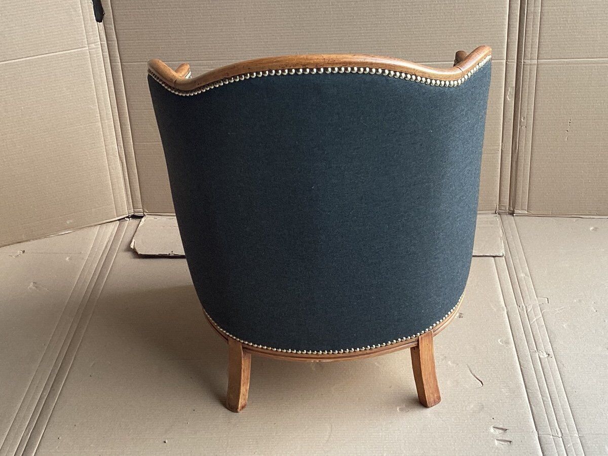 Armchair shepherdess gondola Art Deco 1930 redone