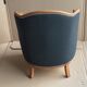 Armchair shepherdess gondola Art Deco 1930 redone