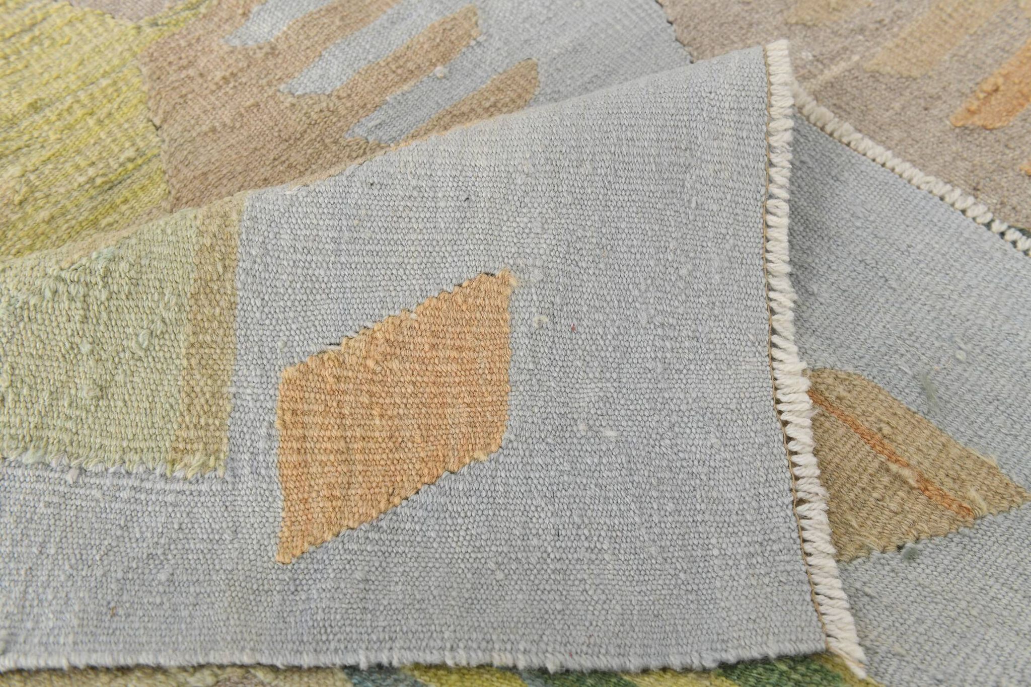 9x12 Kilim Pastel Tones Overisze Anatolian Flatweave Kilim Rug, 270x352 Cm