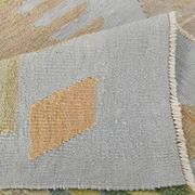 9x12 Kilim Pastel Tones Overisze Anatolian Flatweave Kilim Rug, 270x352 Cm