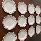 Set of 12 dessert plates Saint Amand 1930