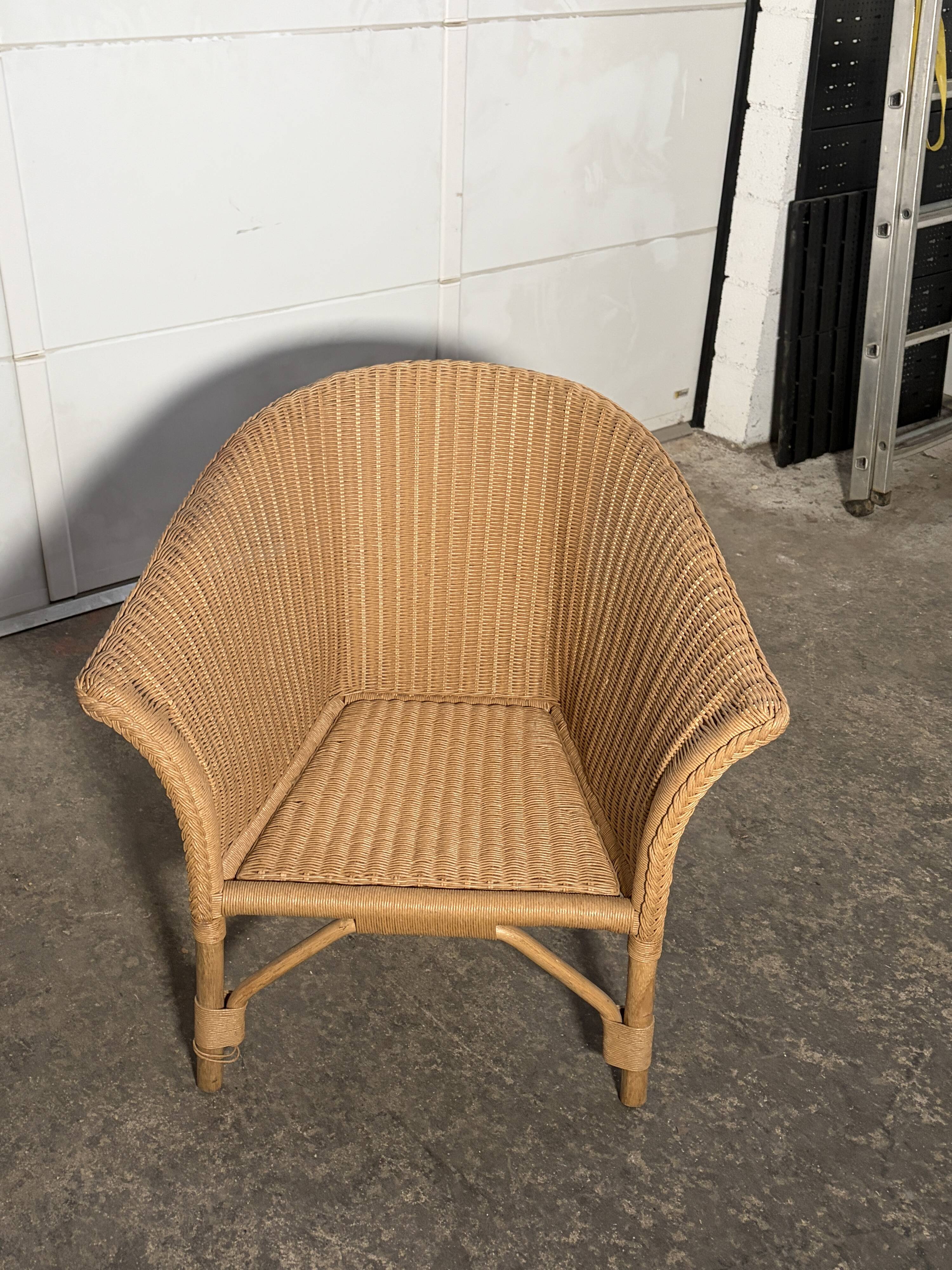 Rattan armchair