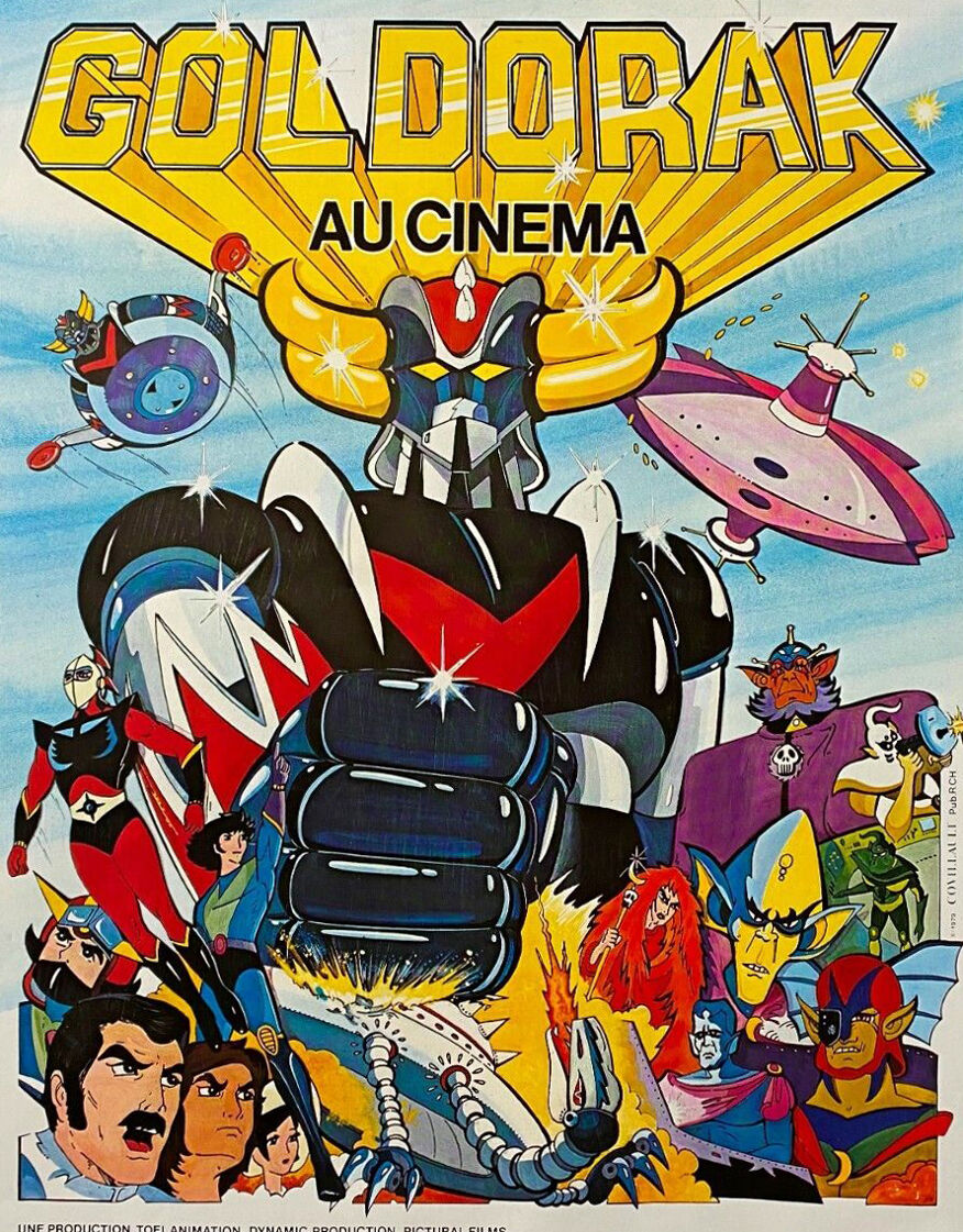 Affiche cinéma originale belge "Goldorak au cinéma" 36x54cm 1979 | Selency