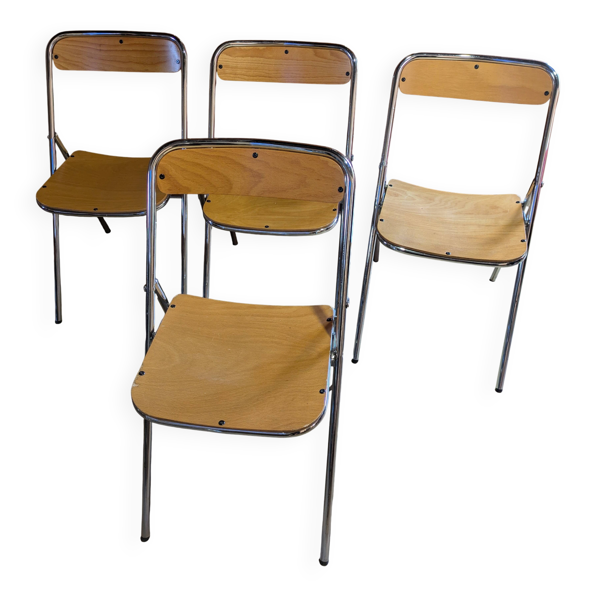 Lot de 4 chaises pliantes Souvignet