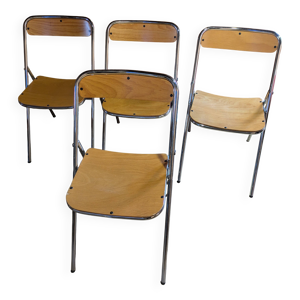 Lot de 4 chaises pliantes Souvignet