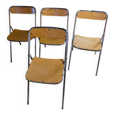 Lot de 4 chaises pliantes Souvignet