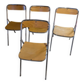 Lot de 4 chaises pliantes Souvignet