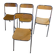 Lot de 4 chaises pliantes Souvignet