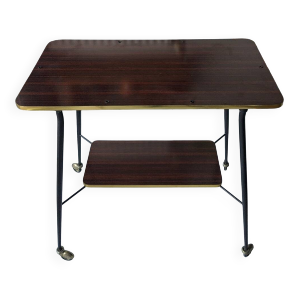 Table d'appoint vintage (années 60-70) en formica
