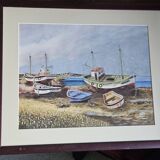 Tableau bateaux à marrée basse